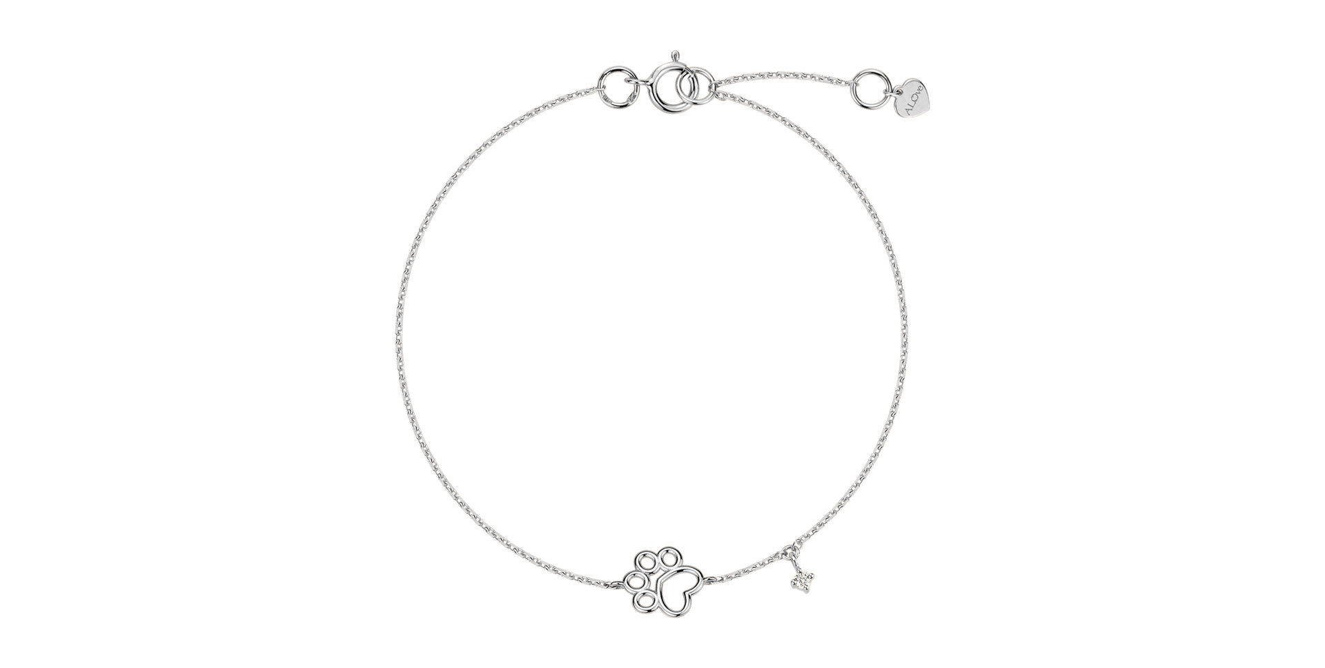Diamond bracelet Lovely Paw