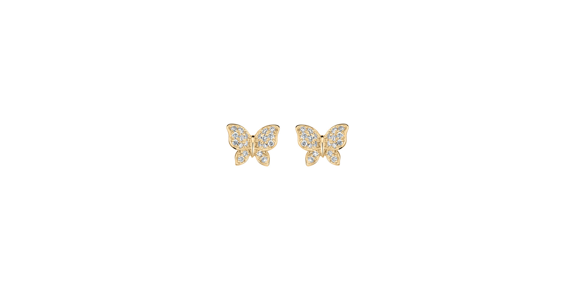 Diamond earrings Lucky Wings