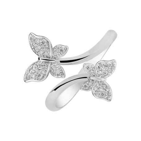 Diamond ring Dancing Wings
