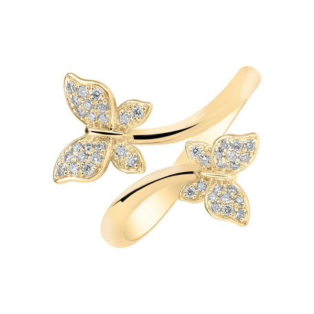 Diamond ring Dancing Wings