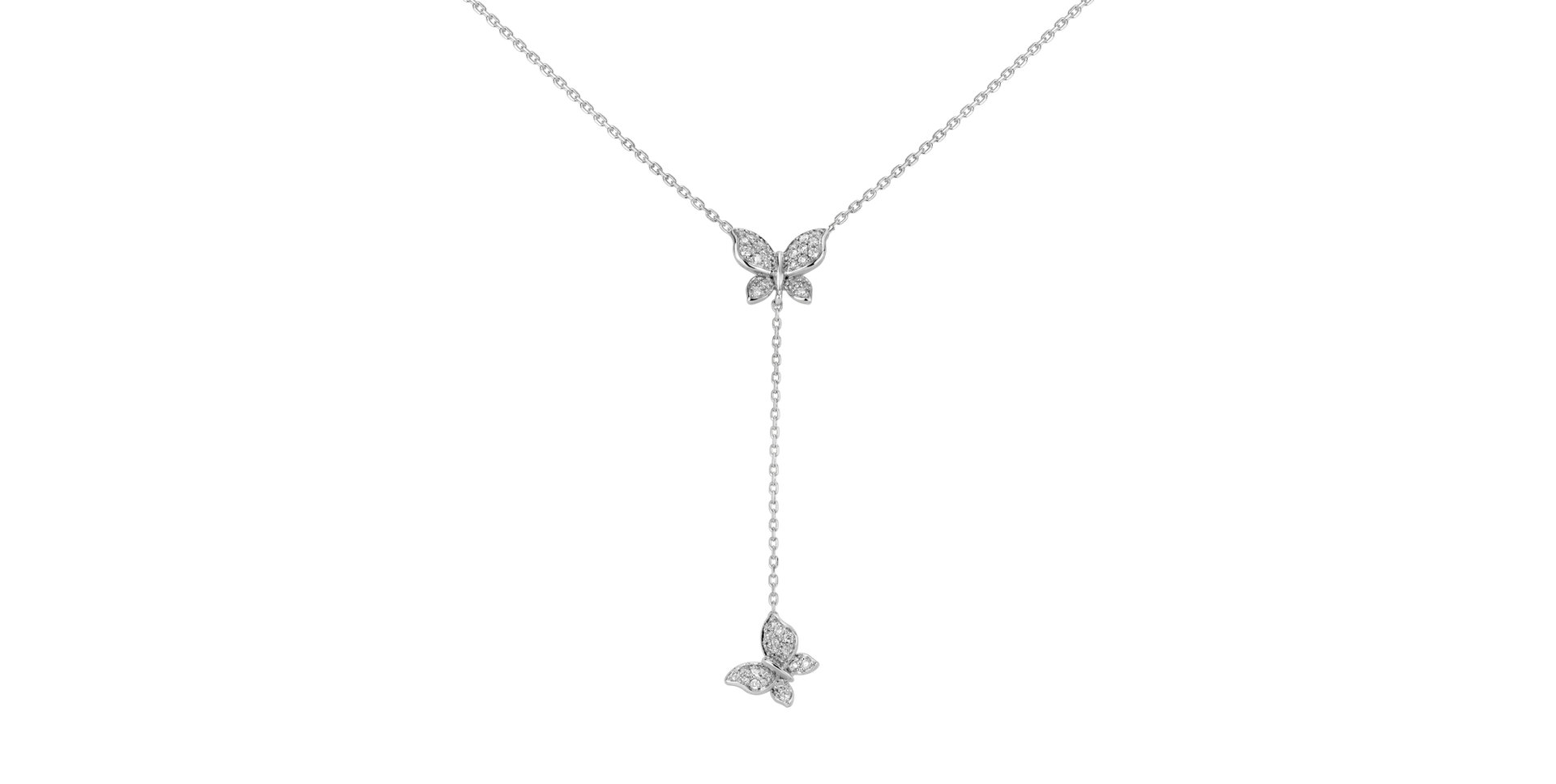 Diamond necklace Butterfly Soul