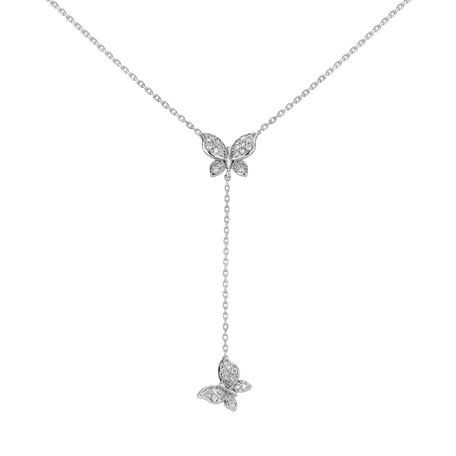Diamond necklace Butterfly Soul