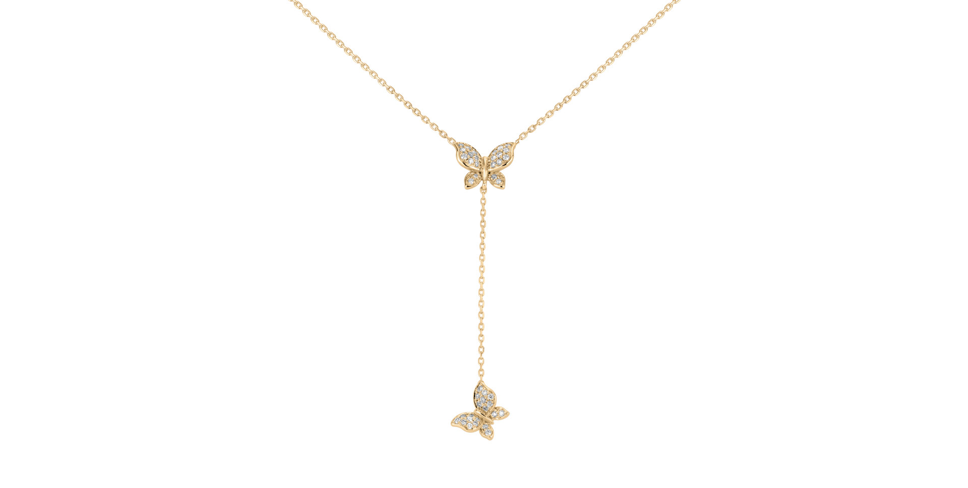 Diamond necklace Butterfly Soul