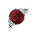 Diamond ring with Ruby Dynasty Gem3