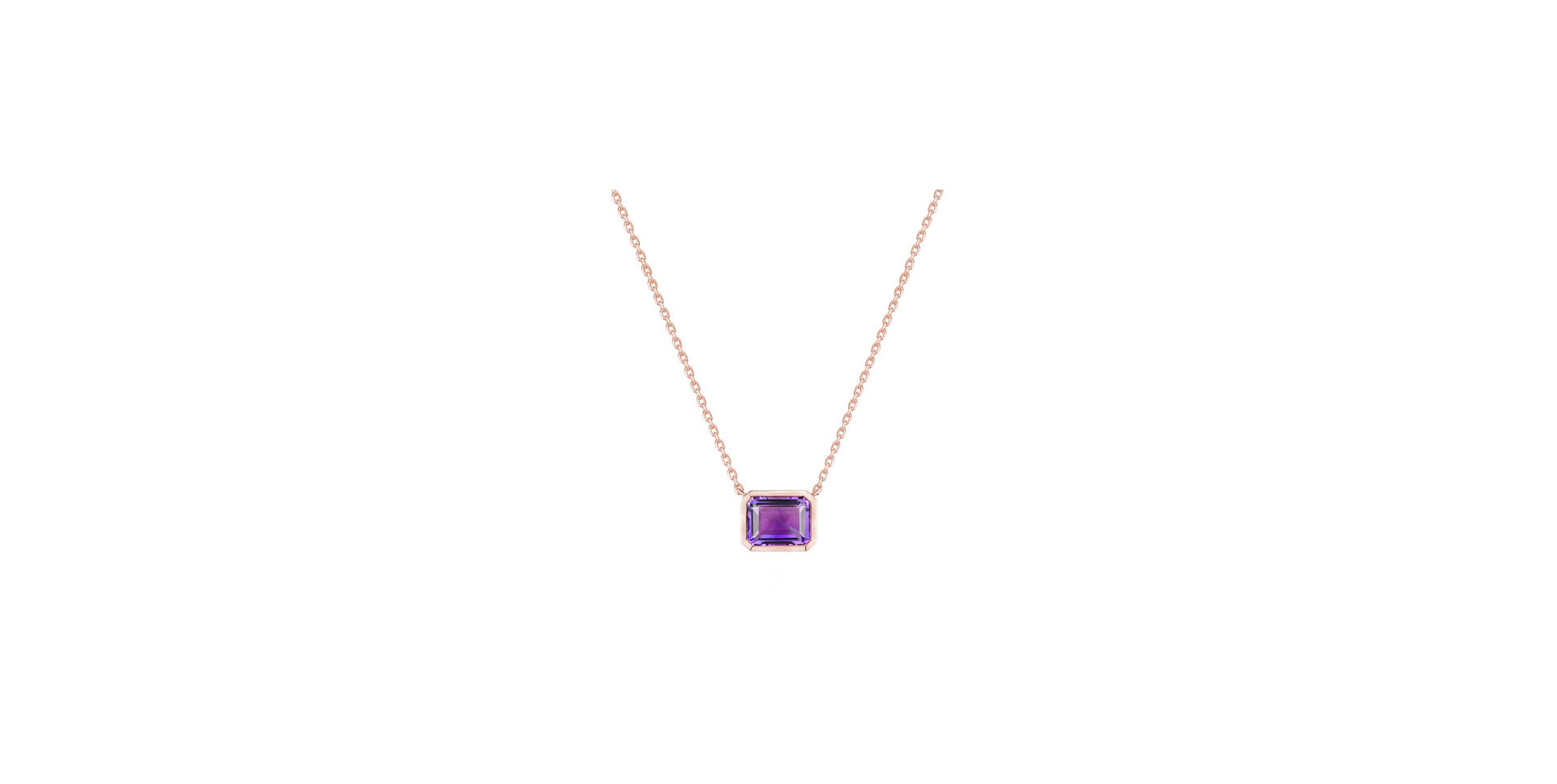 Necklace with Amethyst Aurum Breeze