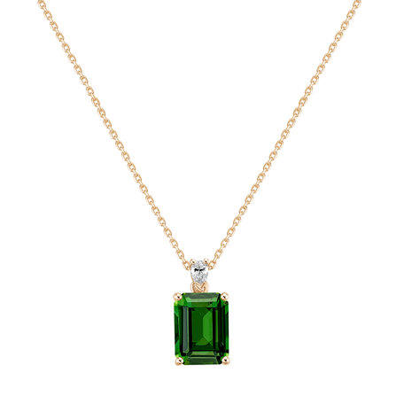 Diamond necklace with Tourmaline Royal Cordelia