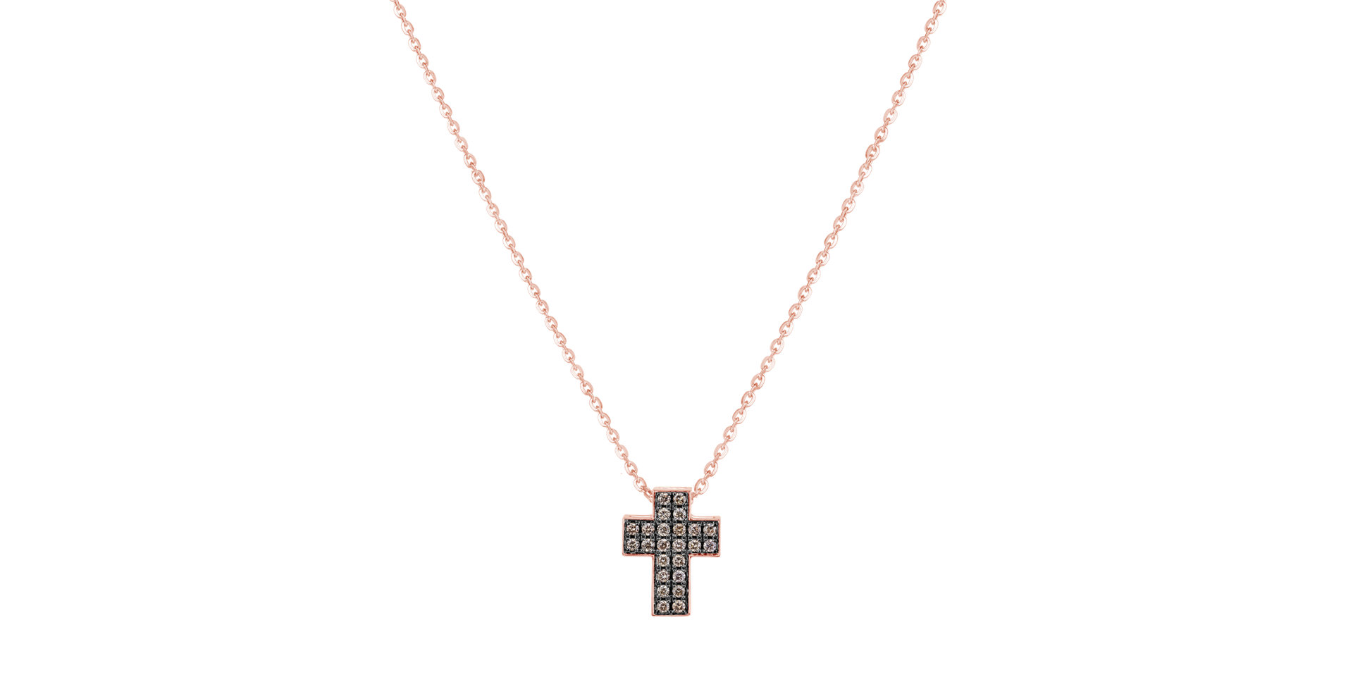 Diamond necklace Divine Cross