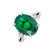 Diamond ring with Emerald Elen4