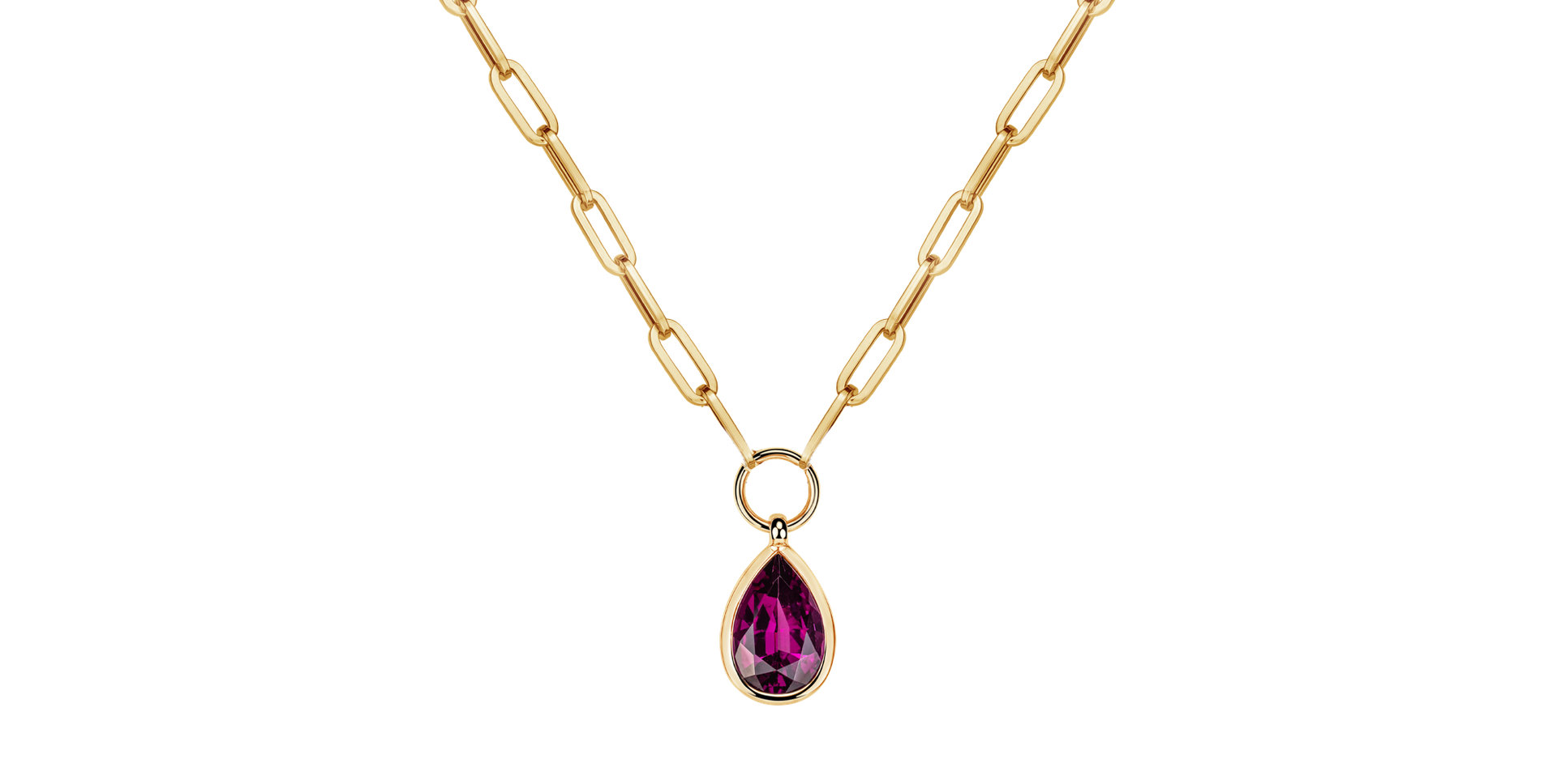 Necklace with Rhodolite Mrs.Vivienne
