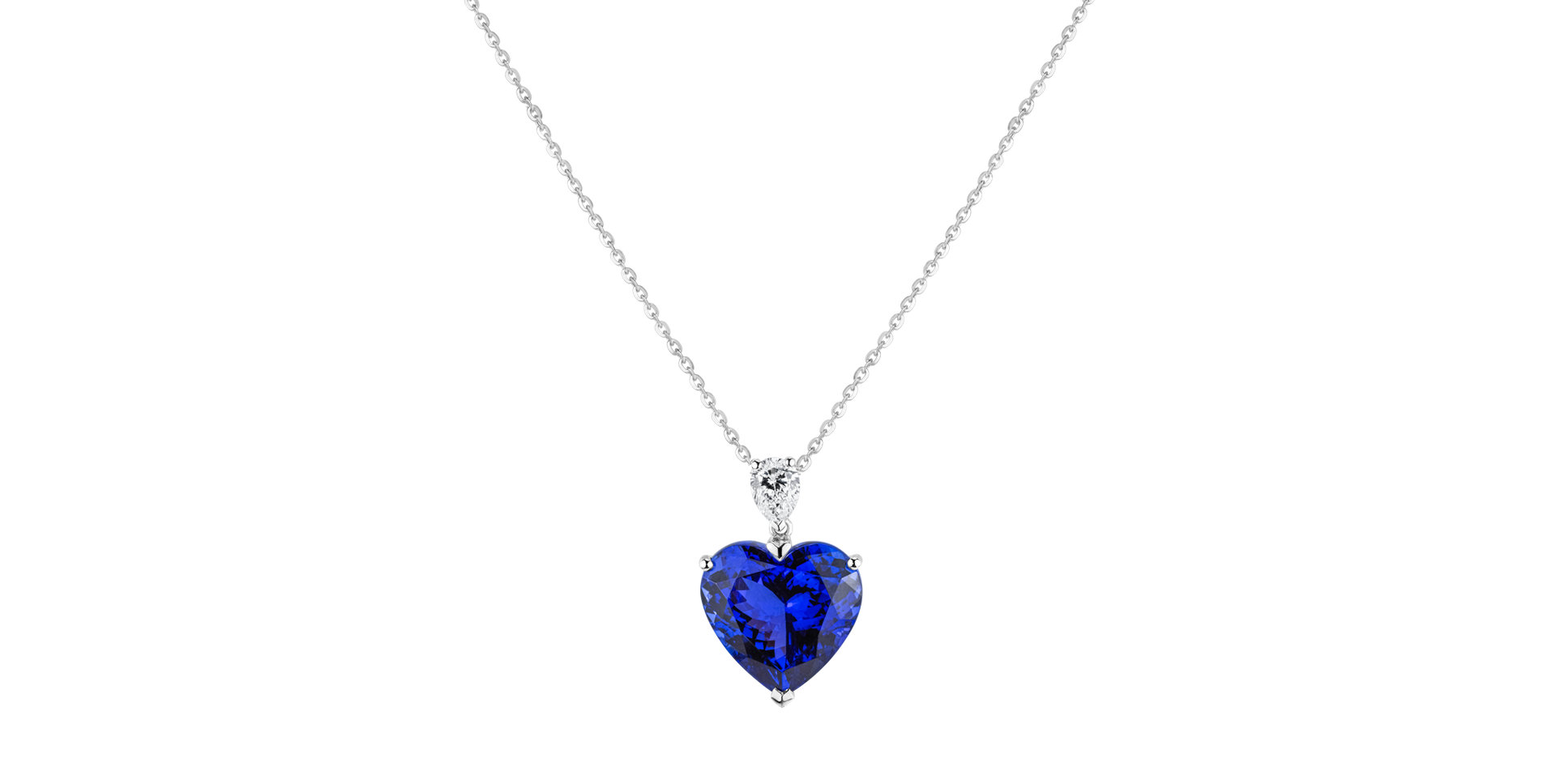 Diamond necklace with Tanzanite Euphoric Passion