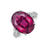 Diamond ring with Tourmaline Cherry Glow4