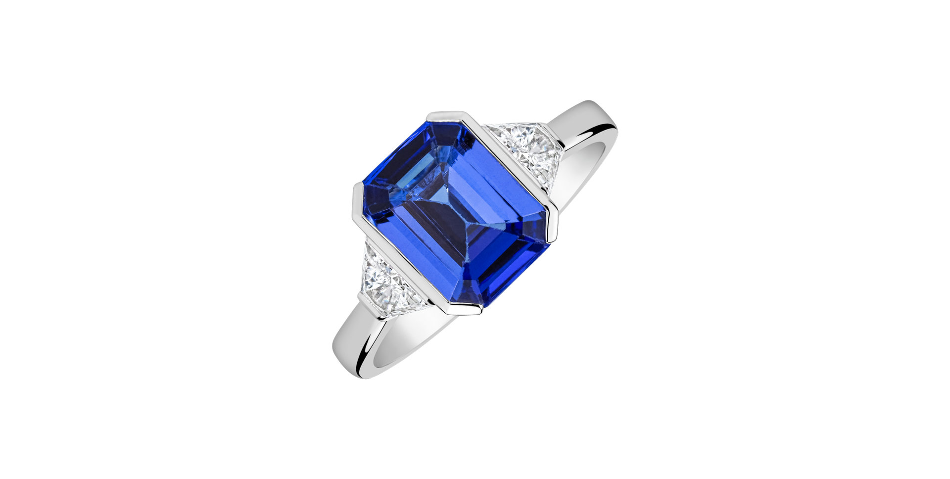 Diamond ring with Tanzanite Moonlit Promise
