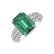 Diamond ring with Emerald Diamond Whisper5