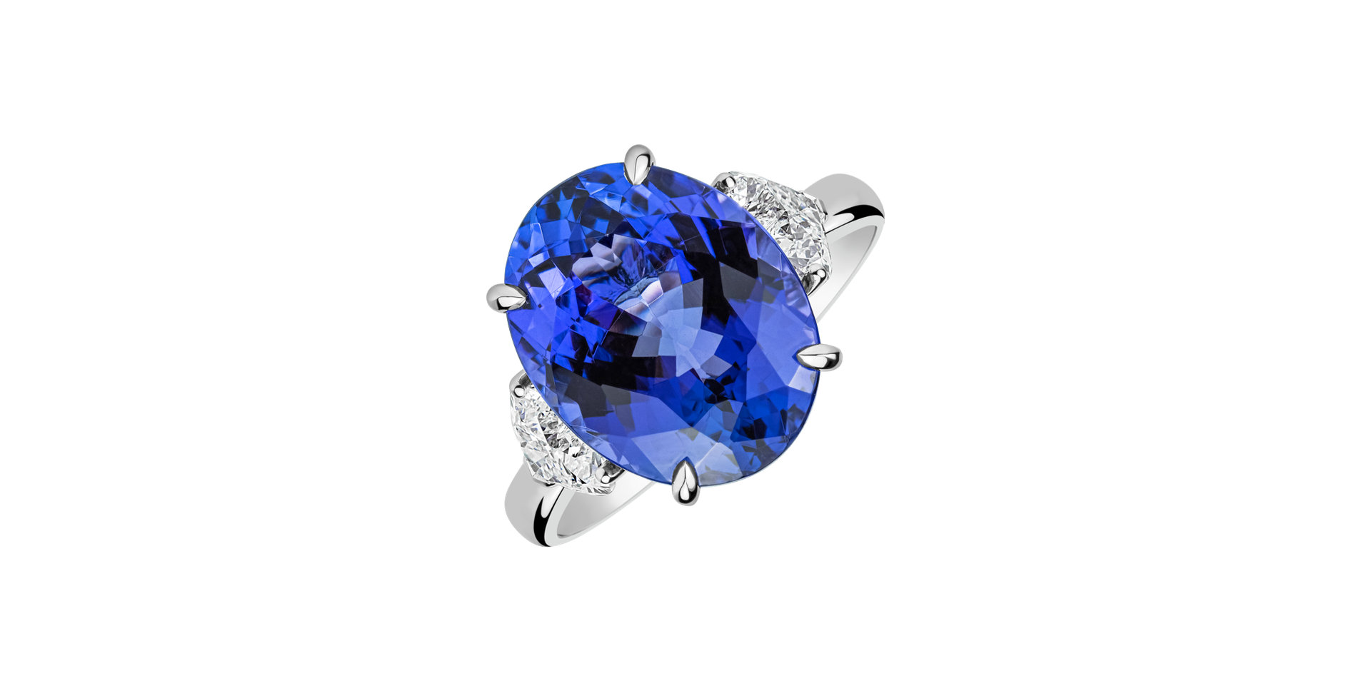 Diamond ring with Tanzanite Dravyn
