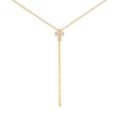 Diamond necklace Divine Cross