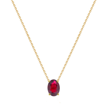 Necklace with Ruby Mystic Abyss