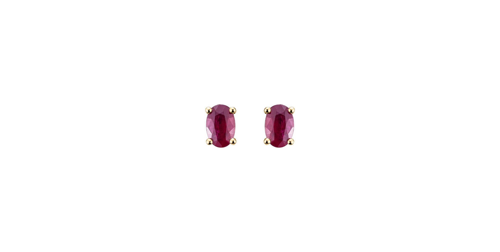 Earrings with Ruby Mystic Abyss