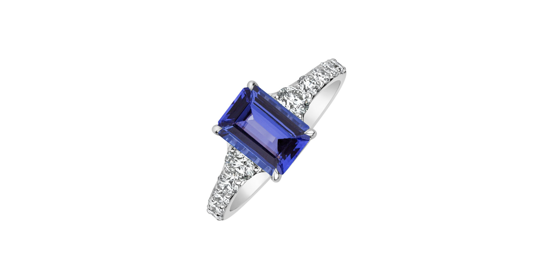 Diamond ring with Tanzanite Majestic Imagination