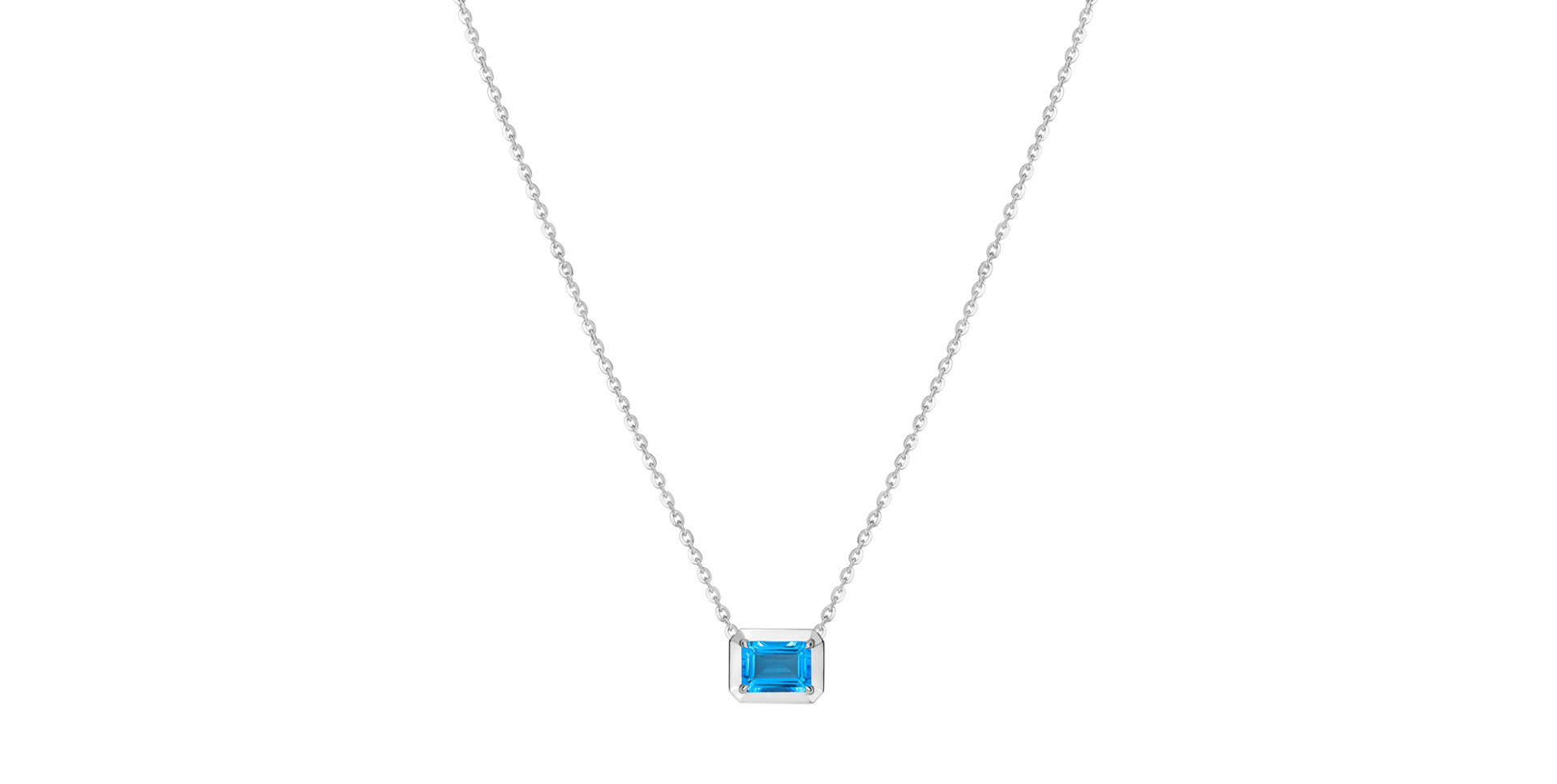 Necklace with Topaz Aqualis