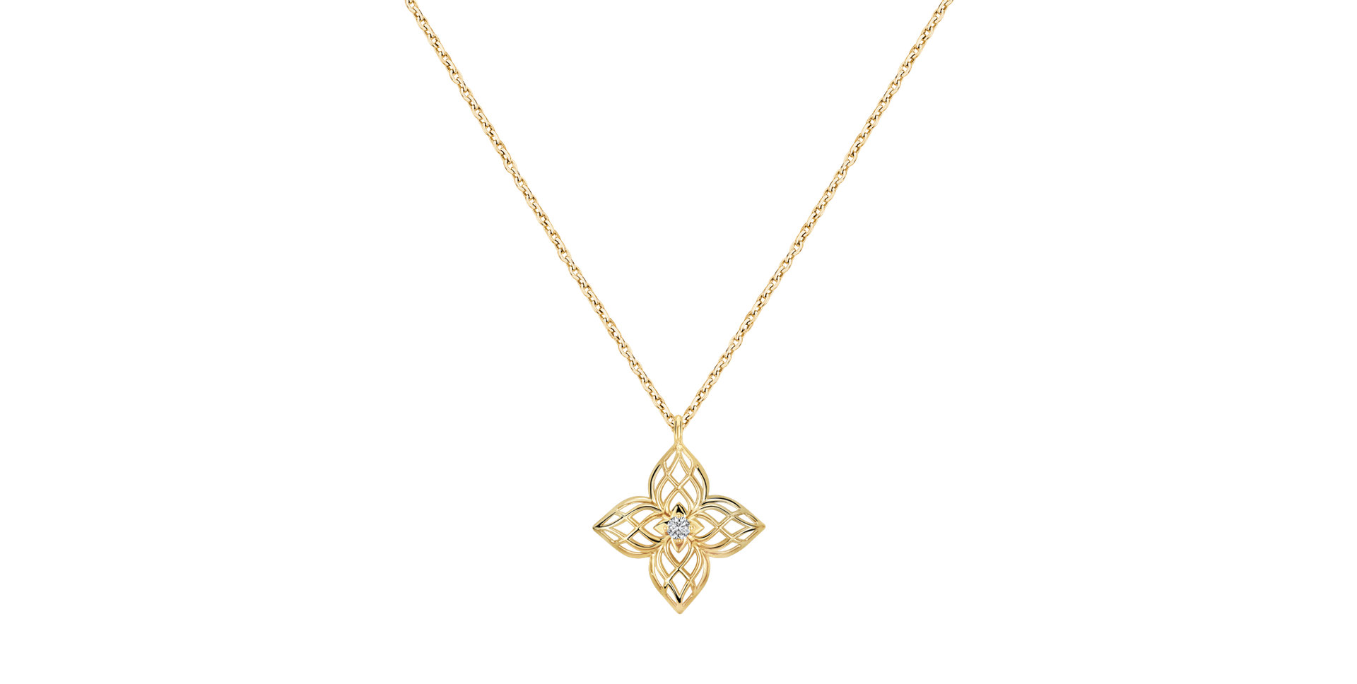 Diamond necklace Galactic Blossom