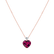 Diamond necklace with Rhodolite Pulse of Fire3