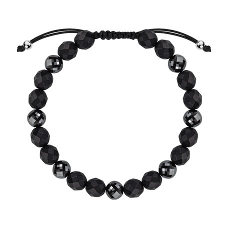 Diamond bracelet with Agates Raven Prayer