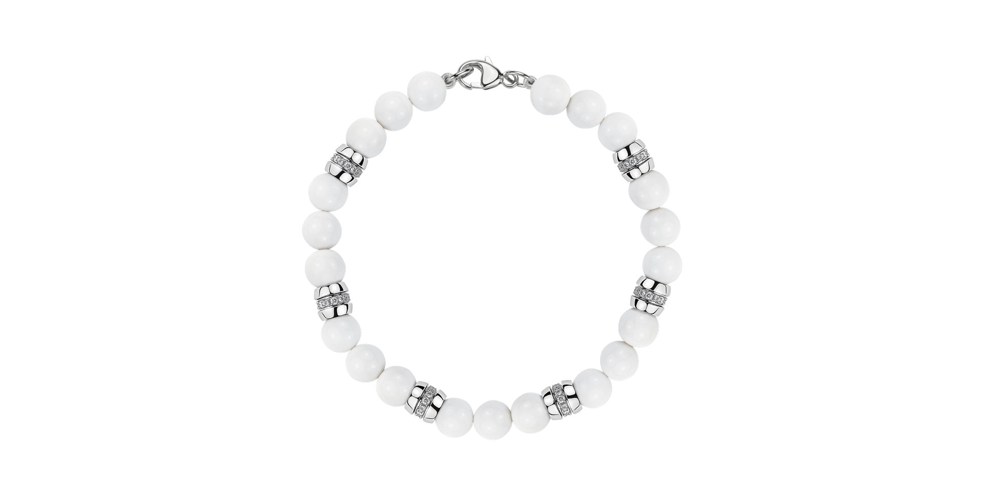 Diamond bracelet with Agates Moonlace