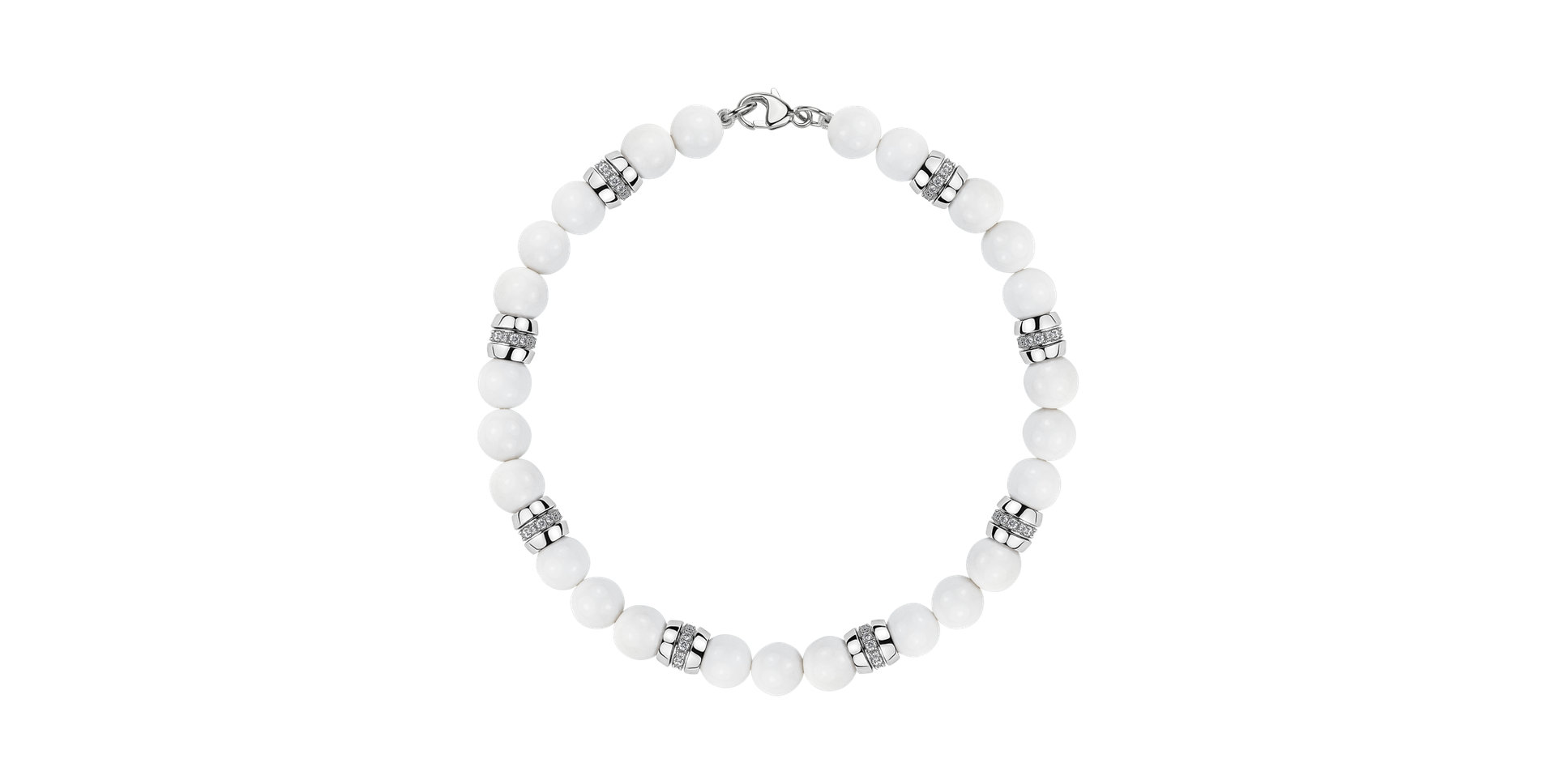 Diamond bracelet with Agates Moonlace