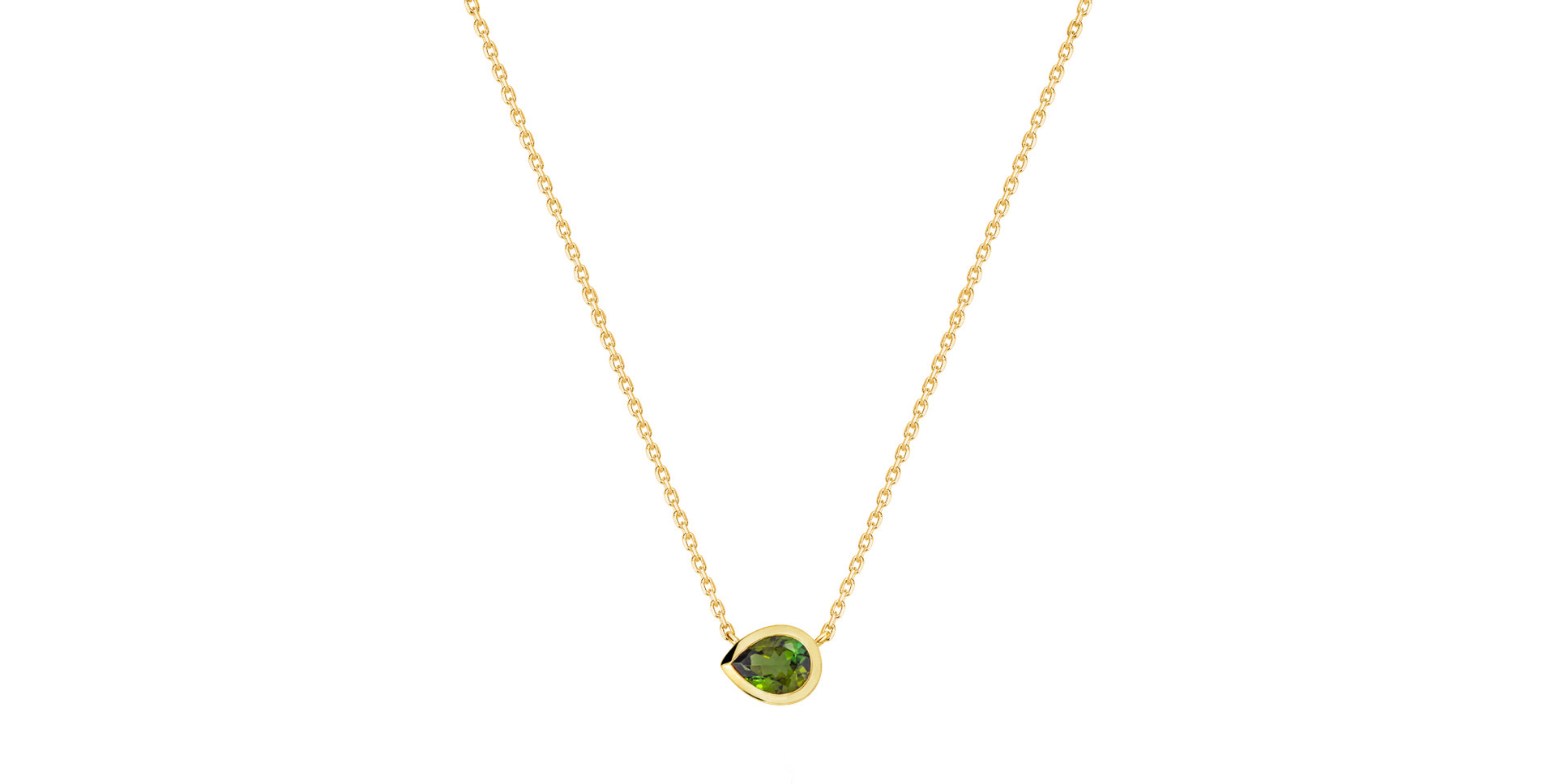Necklace with Tourmaline Solara Drop