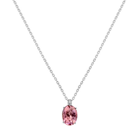 Diamond necklace with Tourmaline Grime
