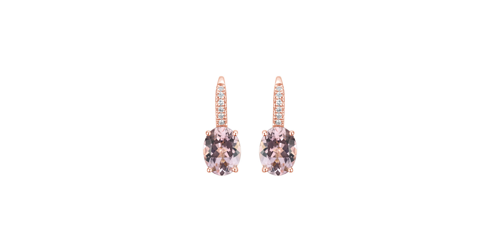 Diamond earrings with Tourmaline Niké Elegance