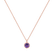 Diamond necklace with Amethyst Regal Elegance3