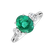 Diamond ring with Emerald The Marvelous4