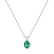 Diamond necklace with Emerald Clotilde3