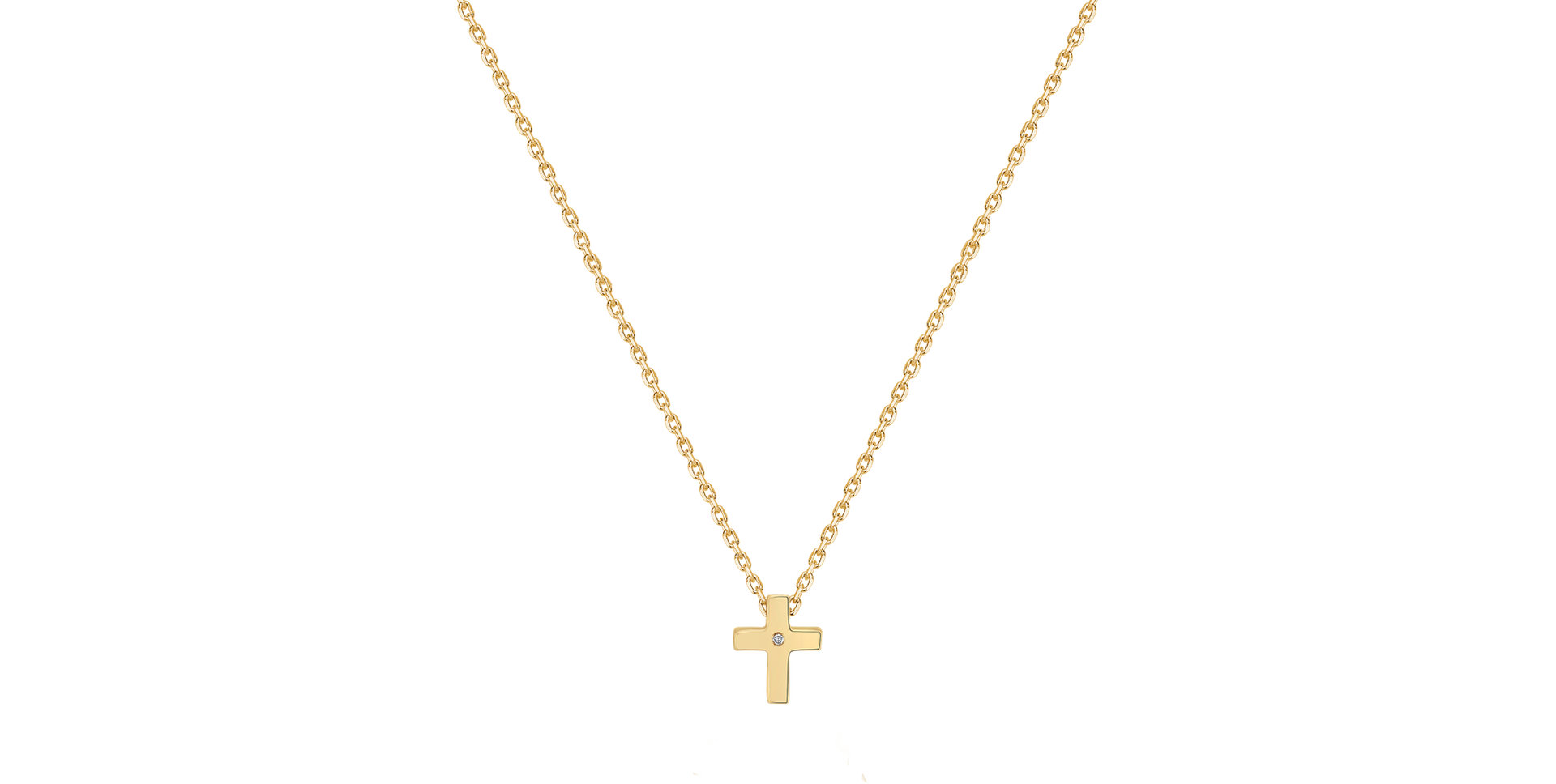 Diamond necklace Luminous Cross