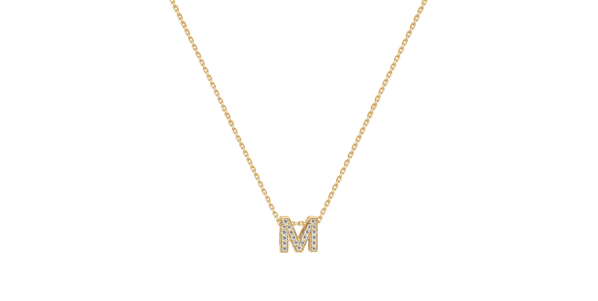 Diamond pendant Twinkling  Letter