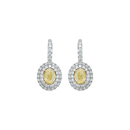 Diamond earrings Born of Light