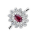 Diamond ring with Ruby Floral Treasure3