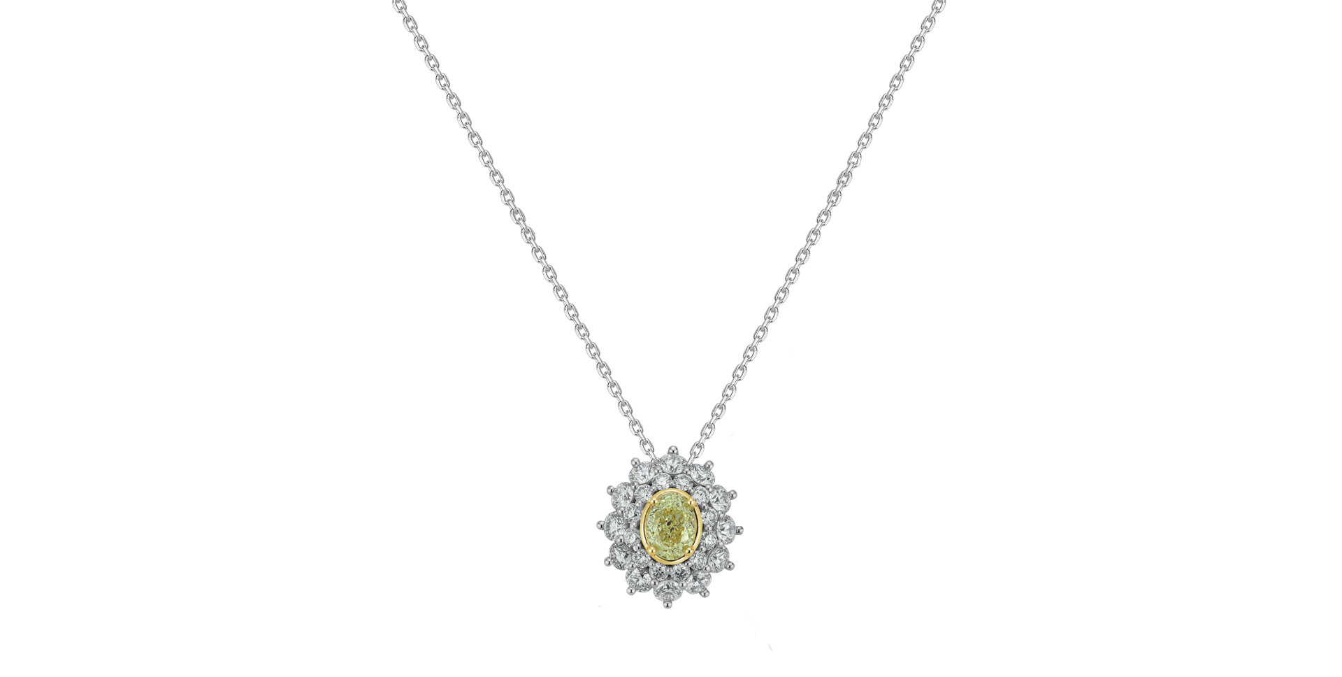 Diamond necklace Soleil Royale