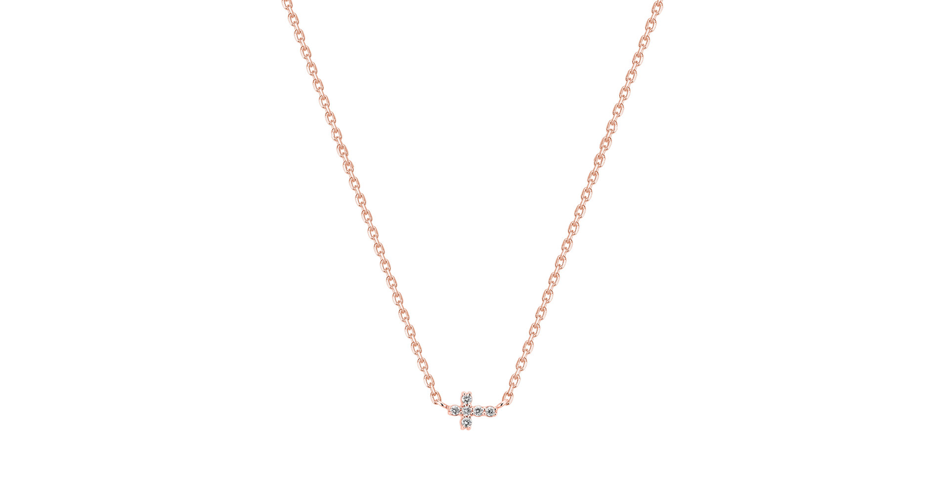 Diamond necklace Shiny Cross