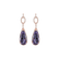 Diamond earrings with Amethyst Tear of Light4