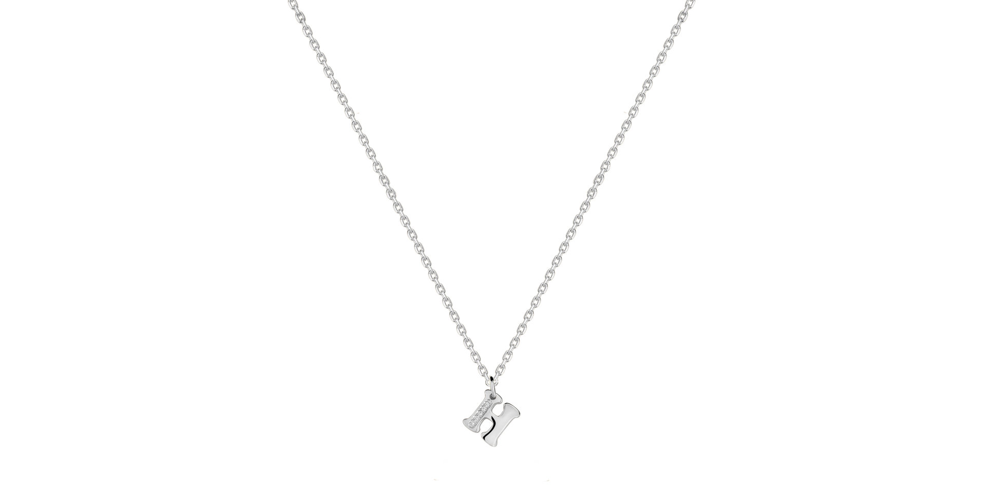 Diamond necklace Dream Letter H