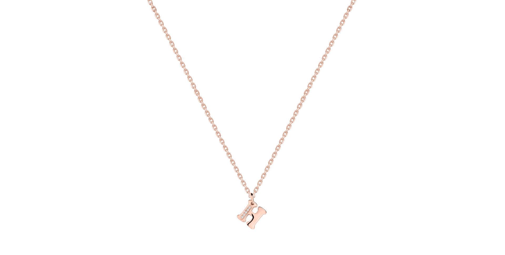 Diamond necklace Dream Letter H