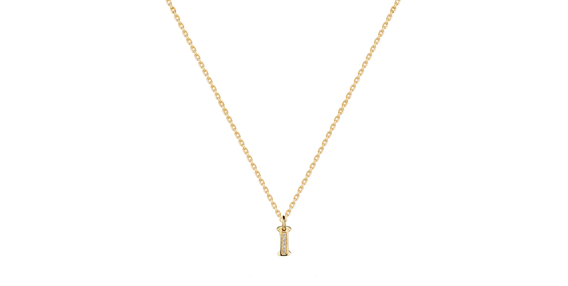 Diamond necklace Dream Letter I