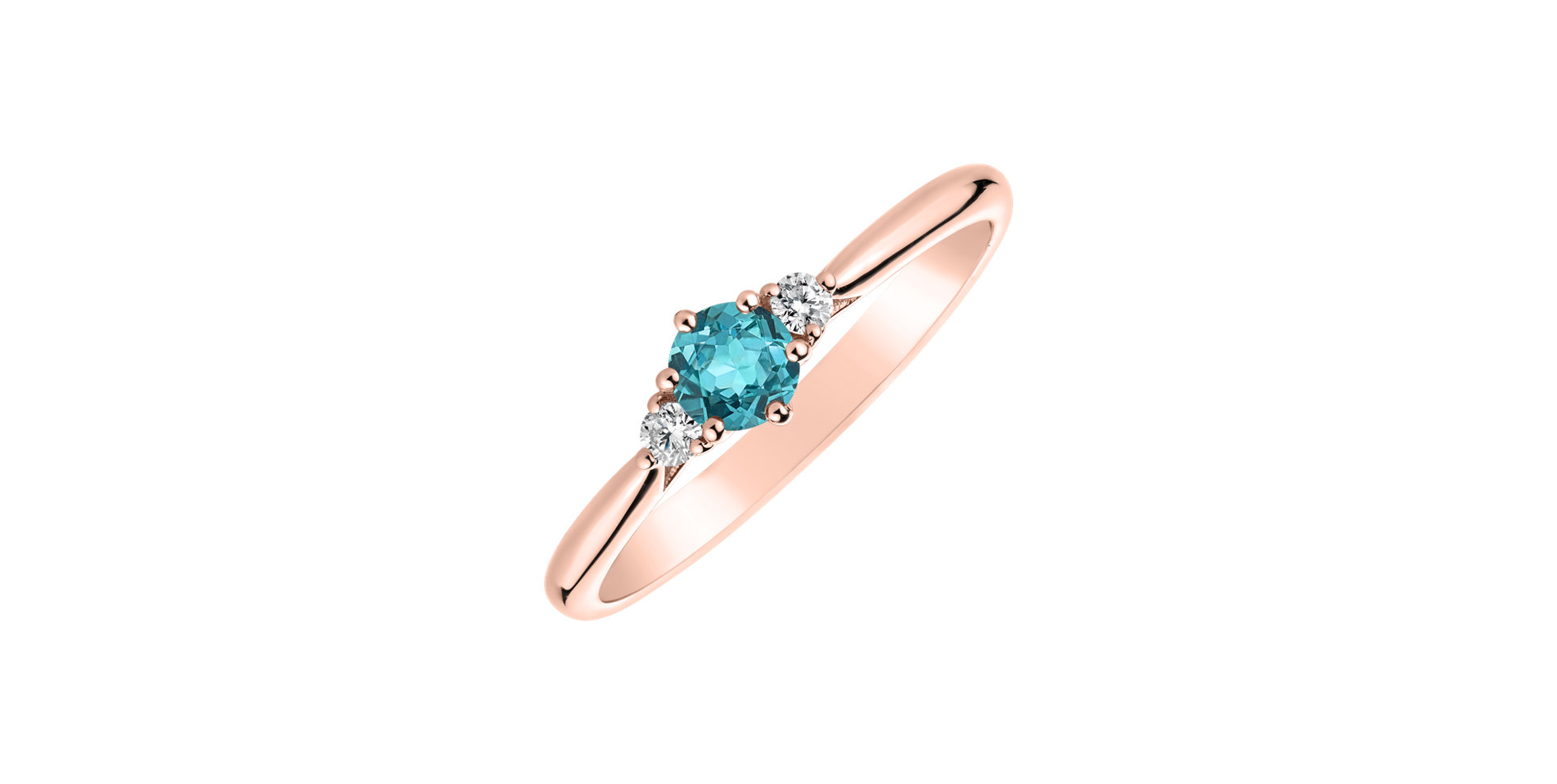 Diamond ring with apatite Midnight Serenity