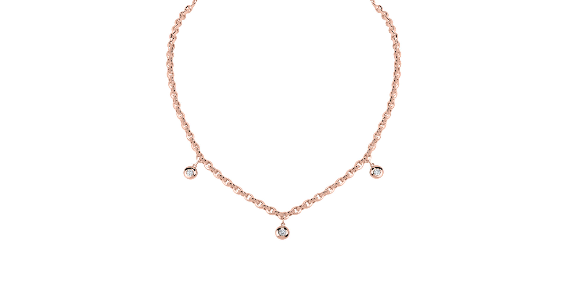 Diamond necklace The Bold