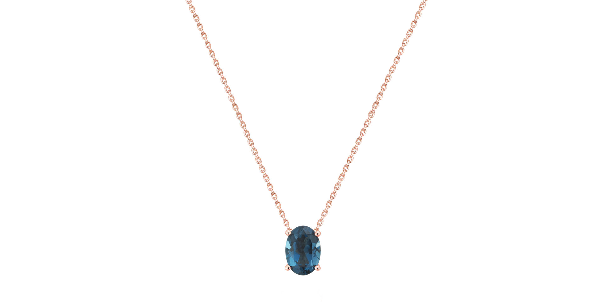 Necklace with Topaz Mystic Abyss