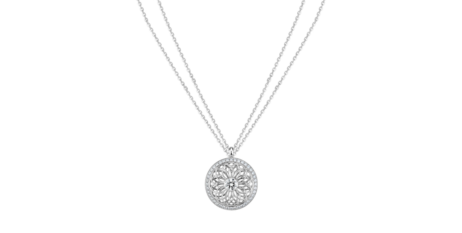 Diamond necklace Heart of Star