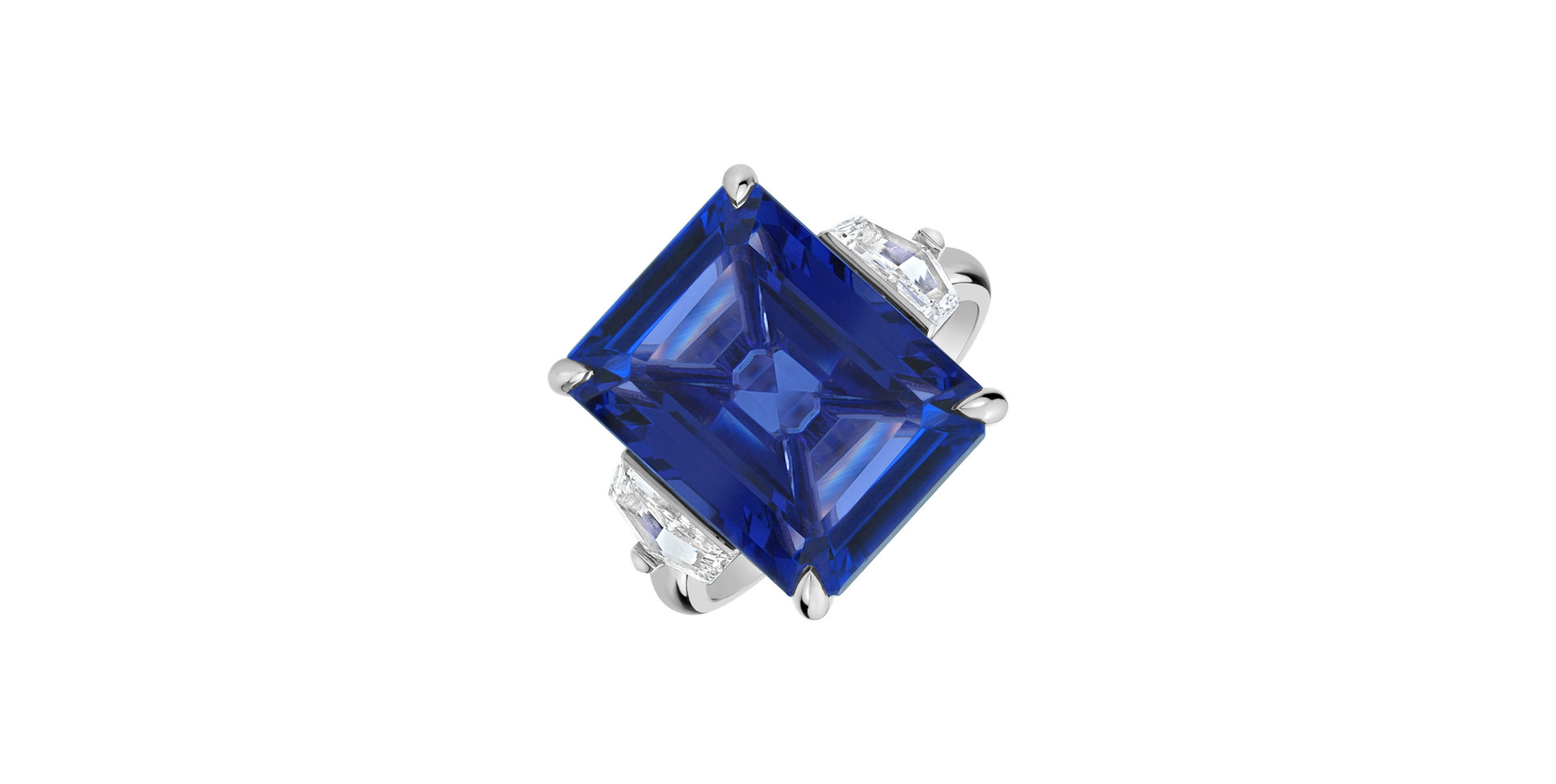 Diamond ring with Tanzanite Selien
