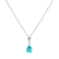 Diamond necklace with Paraiba Sea Sparkle3
